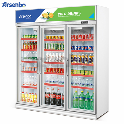 Upright 1600L Commercial Beverage Refrigerator Height 2130mm Multiscene