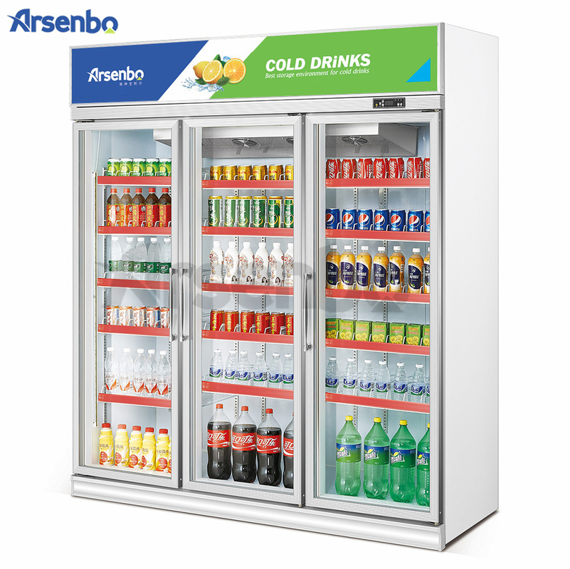 Upright 1600L Commercial Beverage Refrigerator Height 2130mm Multiscene