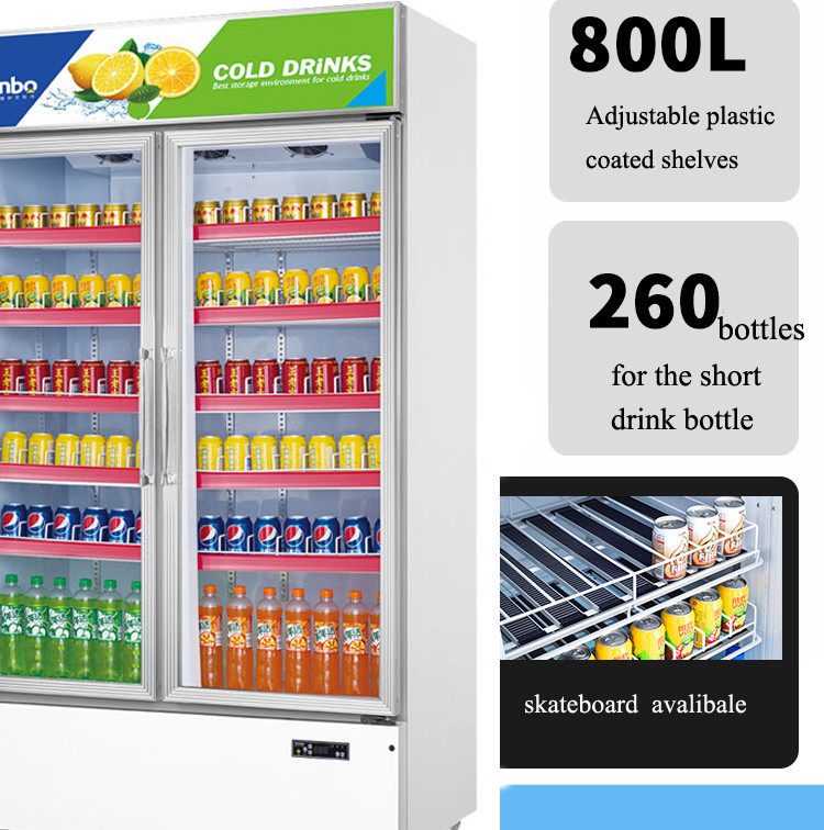 EMC 420W Commercial Beverage Refrigerator Painted Metal Material