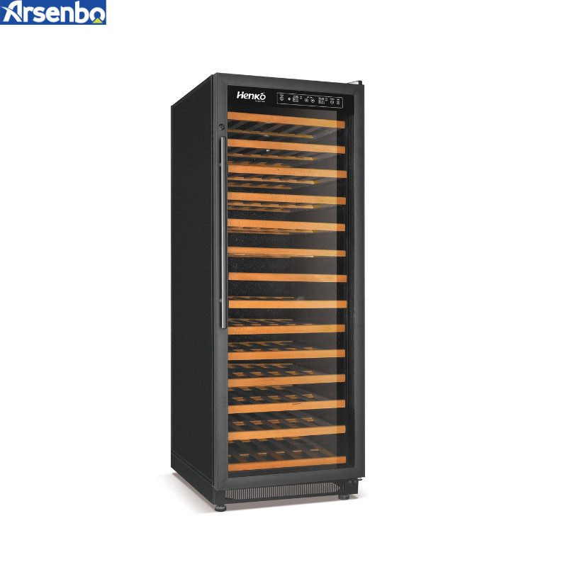 Elegant Upright Thermoelectric Wine Cooler Fridge Practical 90 Bottle